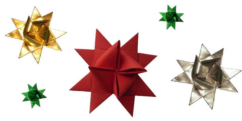 Fröbelsterne basteln, Weihnachten im Nordic-Store